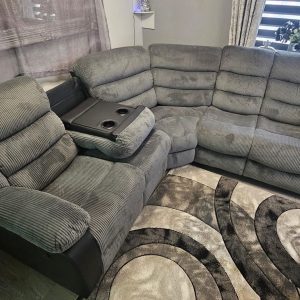 Rio Recliner Corner Sofa – Grey